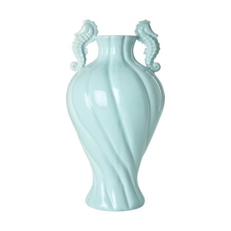 RICE Rice vase seahorse large 41,3 cm Mint