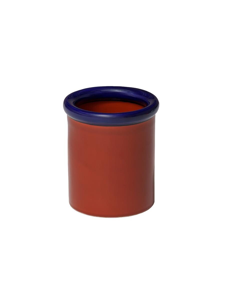 ROD krukke, dark blue/terracotta fra Nine ROD krukke, dark blue/terracotta fra Nine