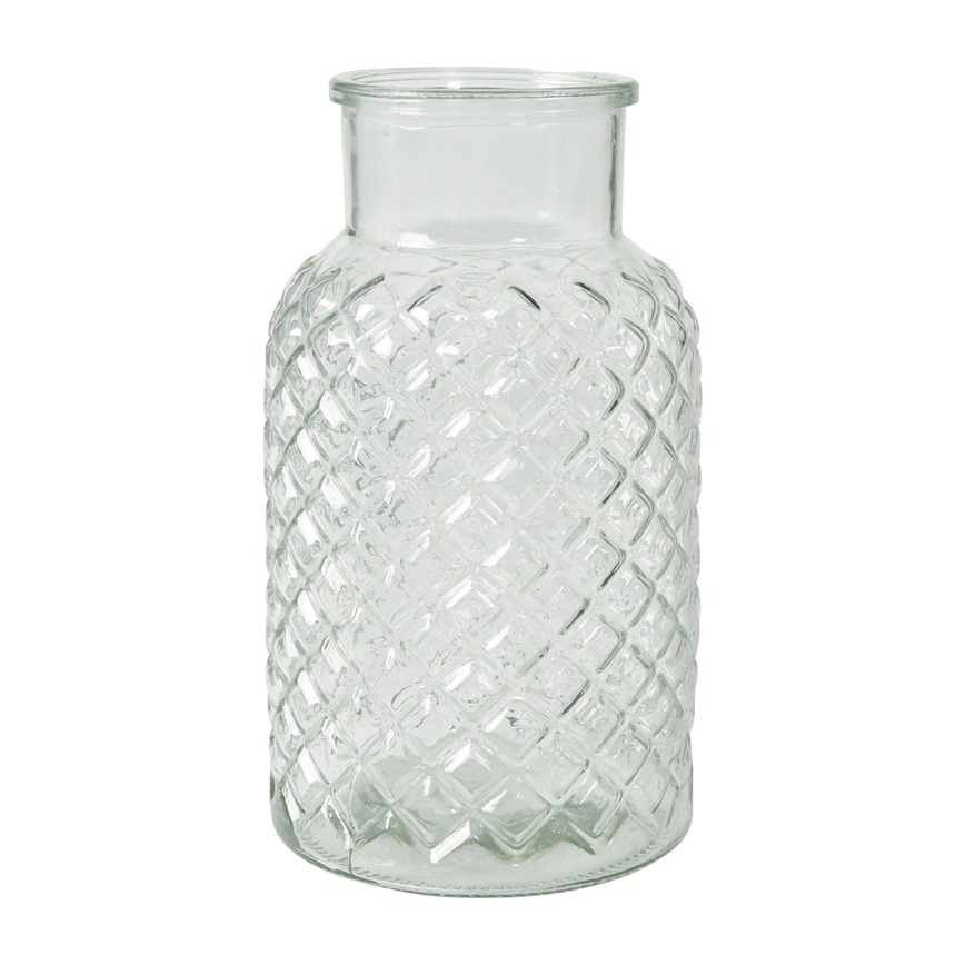 ROMBE GLAS VASE KLAR ROMBE GLAS VASE KLAR