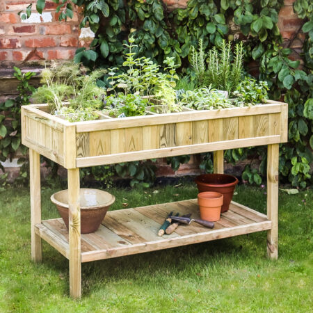 Raised Herb Planter Natural