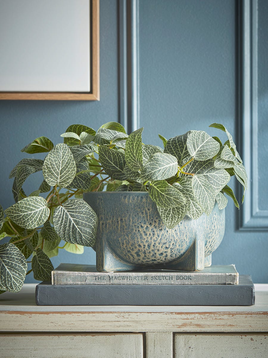 Reactive Glaze Footed Planter Reactive Glaze Footed Planter