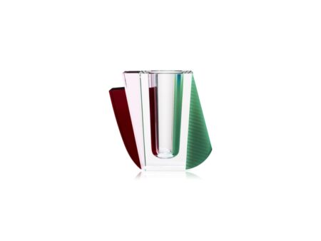 Reflections Copenhagen - Raleigh Vase - Vase - Mint,Clear,Rose,Red - L12.7 x H12 cm