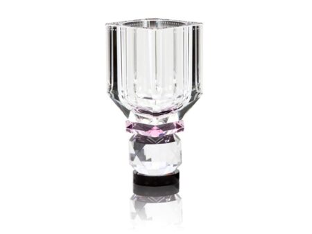 Reflections Copenhagen - Utah Vase - Vase - Clear / Rose - L13 x W13 x H27,8 cm