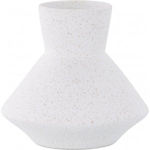 Rellis vas 22 x 20 cm - Svart/Vit