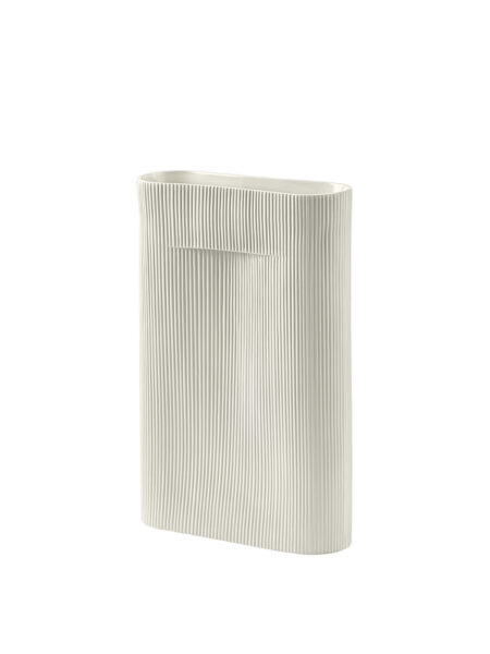 Ridge Vase fra Muuto (Off white, H48,5 cm)