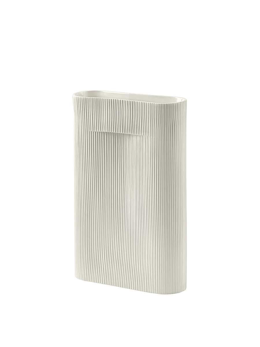 Ridge Vase fra Muuto (Off white, H48,5 cm) Ridge Vase fra Muuto (Off white, H48,5 cm)
