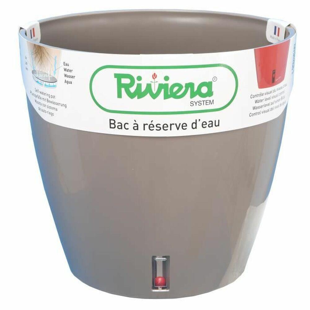 Riviera Eva urtepotte - taupe, cirkulær Ø 46 cm (49 l) Riviera Eva urtepotte - taupe, cirkulær Ø 46 cm (49 l)