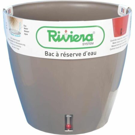 Riviera selvvandende krukke med vandreserve, taupe, Ø 36 × 33 cm