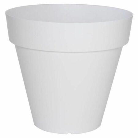 Riviera urtepotte - hvid, plastik, firkantet, Ø 50 cm
