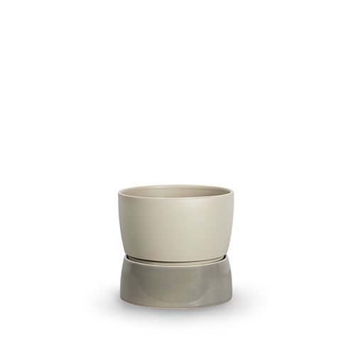 Ro Collection Two Tone Planter Small Ø: 16 cm - Dune Grey Ro Collection Two Tone Planter Small Ø: 16 cm - Dune Grey