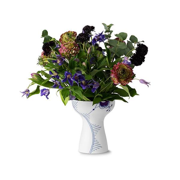 Royal Copenhagen Blå Mega Riflet vase, stor Royal Copenhagen Blå Mega Riflet vase, stor