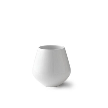 Royal Copenhagen Hvid Riflet Vase, 15 cm