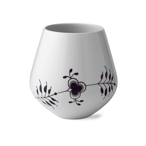 Royal Copenhagen Sort Mega Riflet vase - stor Royal Copenhagen Sort Mega Riflet vase - stor