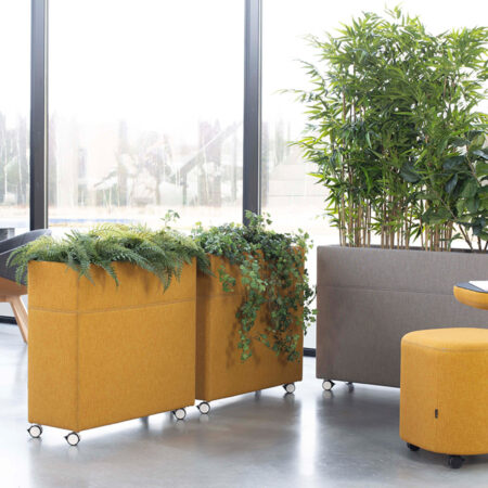 Rumdeler Plant Divider, St⌀rrelse Small, Farve 01 White, Hjul Hvide