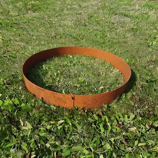 Rundt højbed Ø80, 10 cm høj | 2 mm cortenstål | Åben Rundt højbed Ø80, 10 cm høj | 2 mm cortenstål | Åben