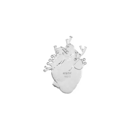 SELETTI - Love In Bloom Glass Heart Vase