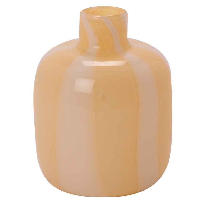 SLIK VASE HVID/LYS GUL H17CM SLIK VASE HVID/LYS GUL H17CM
