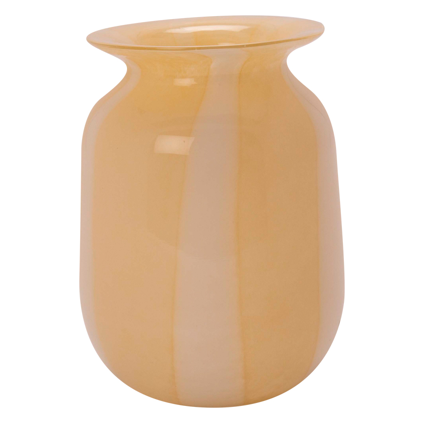 SLIK VASE HVID/LYS GUL SLIK VASE HVID/LYS GUL