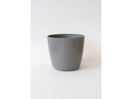 SMALLrevolution - Berta Flowerpot - Krukke - Grey - H26,5 x W18,5 cm