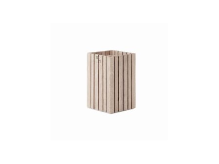 SQUARELY CPH - GrowSMALL - Plantekasse - Natural Oak (For indoor use only) - W14 x H24 x D14 cm