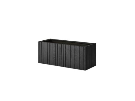 SQUARELY CPH - GrowWIDE - Plantekasse - Black Ash - W60 x H24 x D22 cm