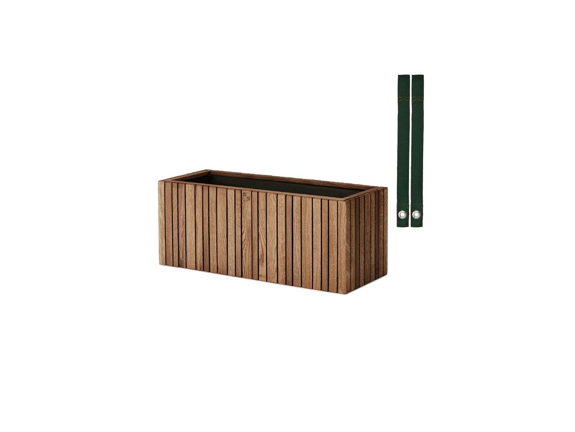SQUARELY CPH - GrowWIDE & HoldON - Plantekasse - Dark Oak - Dark Green Nylon - W60 x H24 x D22 cm (Straps 48 cm) SQUARELY CPH - GrowWIDE & HoldON - Plantekasse - Dark Oak - Dark Green Nylon - W60 x H24 x D22 cm (Straps 48 cm)