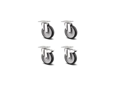SQUARELY CPH - Wheels - Plantekasse - 4 Wheels - Suitable for GrowBIG - Ø7,5 cm