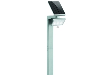 STEINEL GL-S, Udendørs piedestal/postbelysning, Sølv, Aluminium, Plast, IP44, Indgang, Garage, Have, Terrasse, III