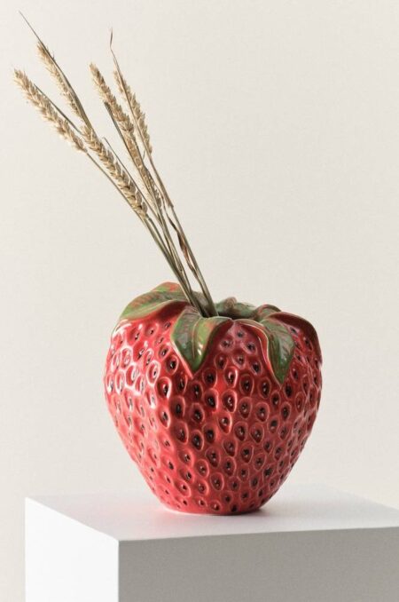 STRAWBERRY vase R⌀d/gr⌀n