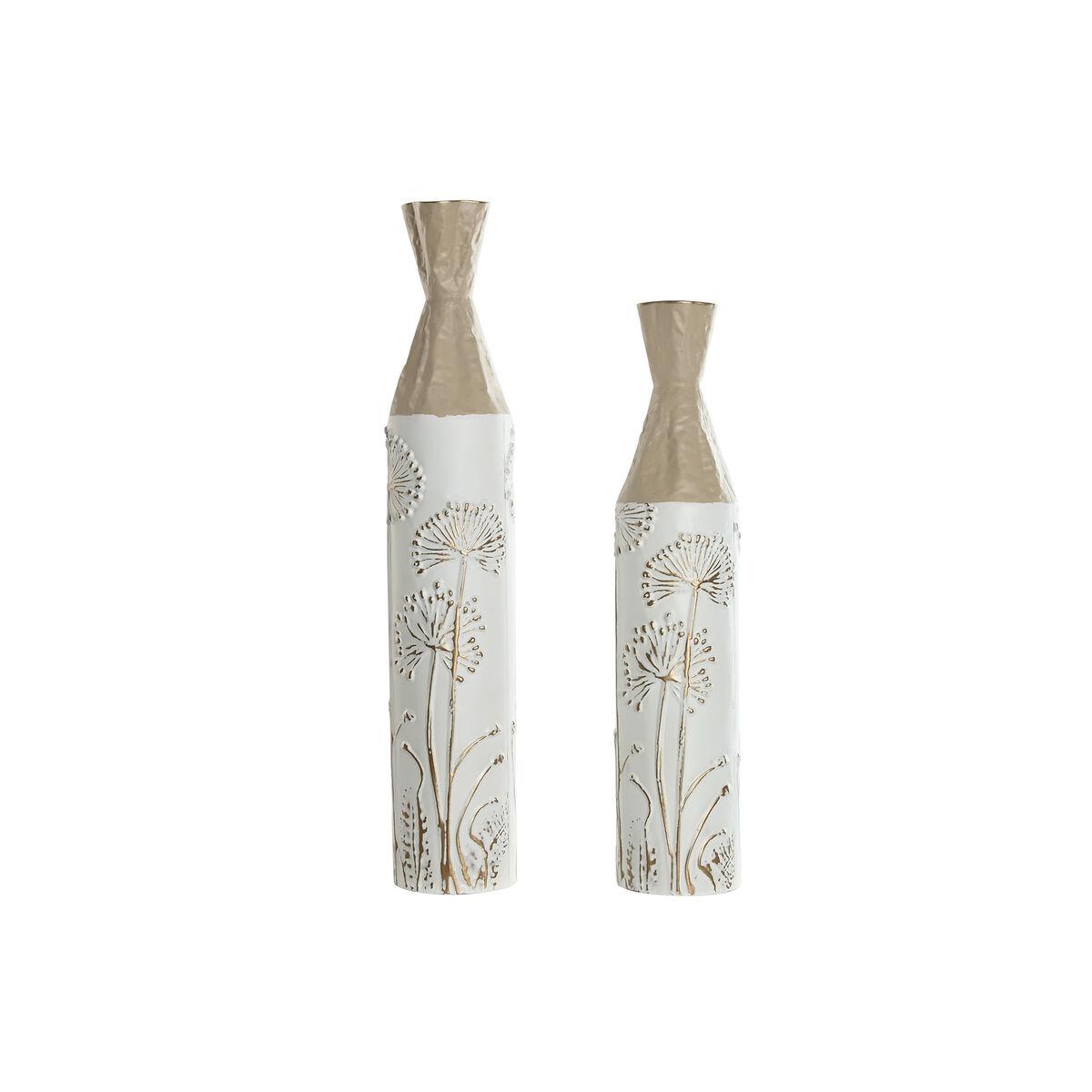 Sæt med 2 vaser i metal - beige/lysebrun, 71 cm Sæt med 2 vaser i metal - beige/lysebrun, 71 cm