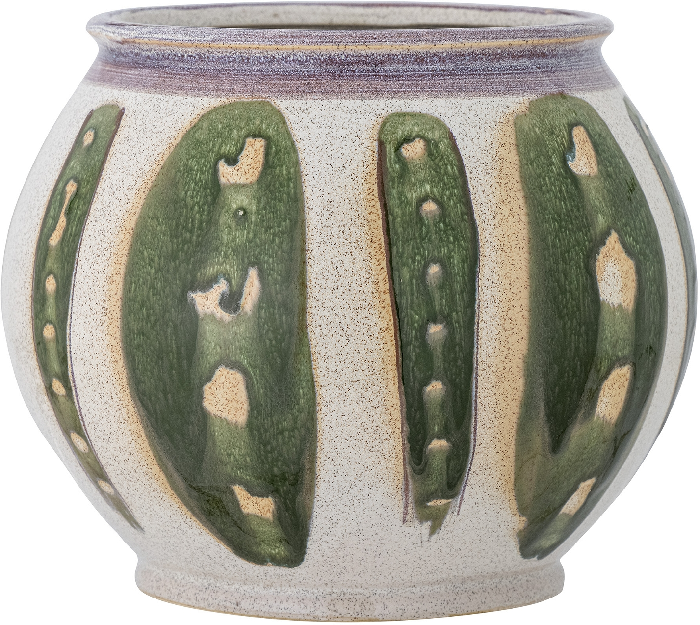 Sazan, Urtepotteskjuler, grøn, H29x24 cm, stentøj Sazan, Urtepotteskjuler, grøn, H29x24 cm, stentøj