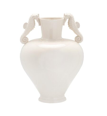 Seahorse vase - hvid