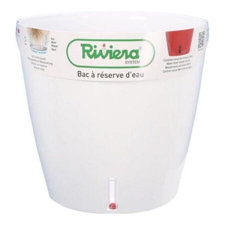 Selvvandende krukke Riviera Eva New - hvid, Ø 46 cm