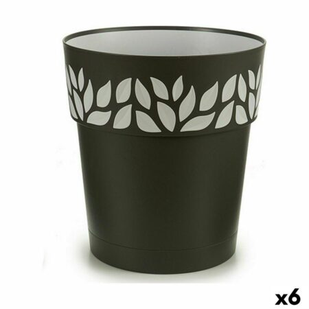 Selvvandende krukke Stefanplast Cloe - antracit, 29 × 29 × 29 cm (6 stk.)