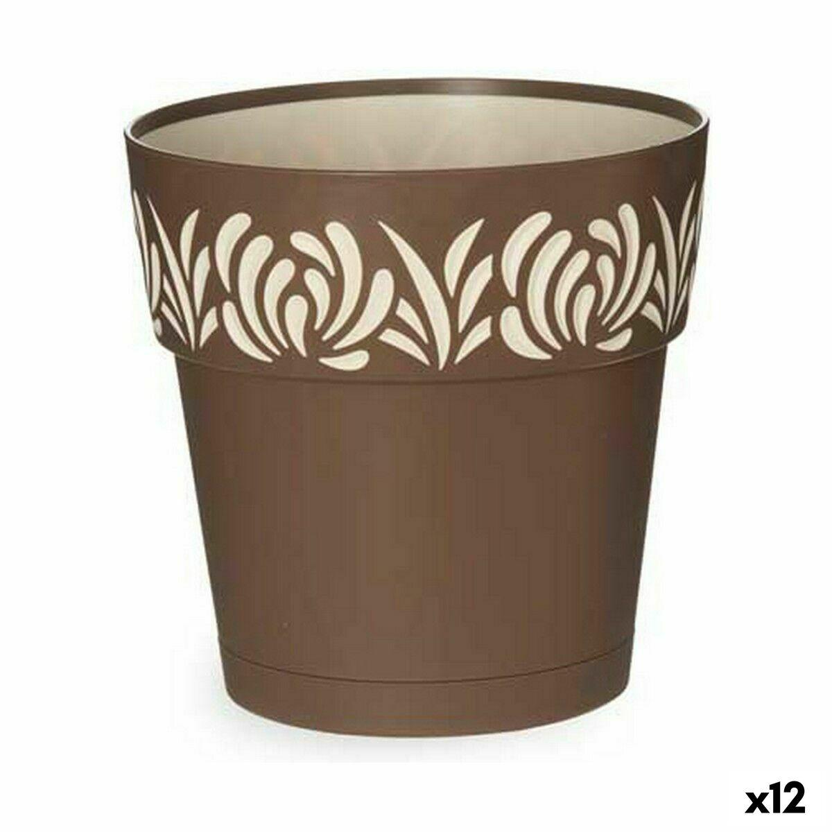 Selvvandende krukke Stefanplast Gaia - brun plast, 19 × 19 × 19 cm (12 stk.) Selvvandende krukke Stefanplast Gaia - brun plast, 19 × 19 × 19 cm (12 stk.)