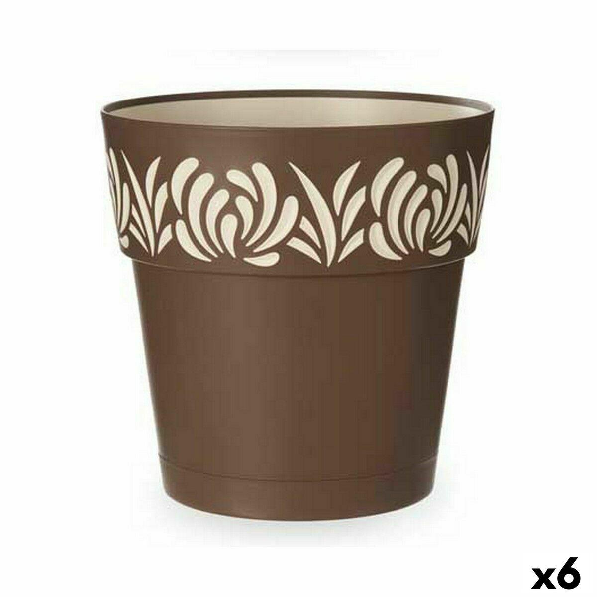 Selvvandende krukke Stefanplast Gaia - brun plastik 29 × 29 × 29 cm (6 stk.) Selvvandende krukke Stefanplast Gaia - brun plastik 29 × 29 × 29 cm (6 stk.)