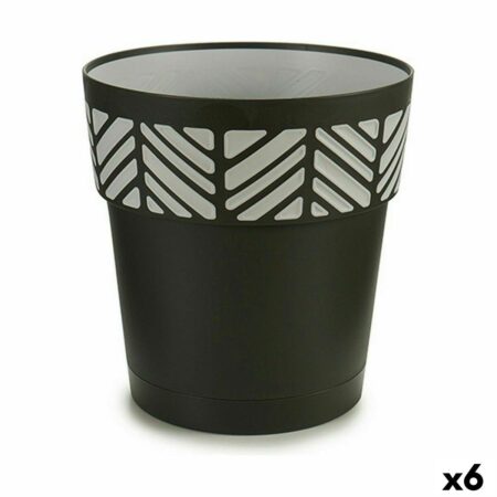Selvvandende krukke Stefanplast Orfeo antracit 25 x 25 x 25 cm (6 stk)