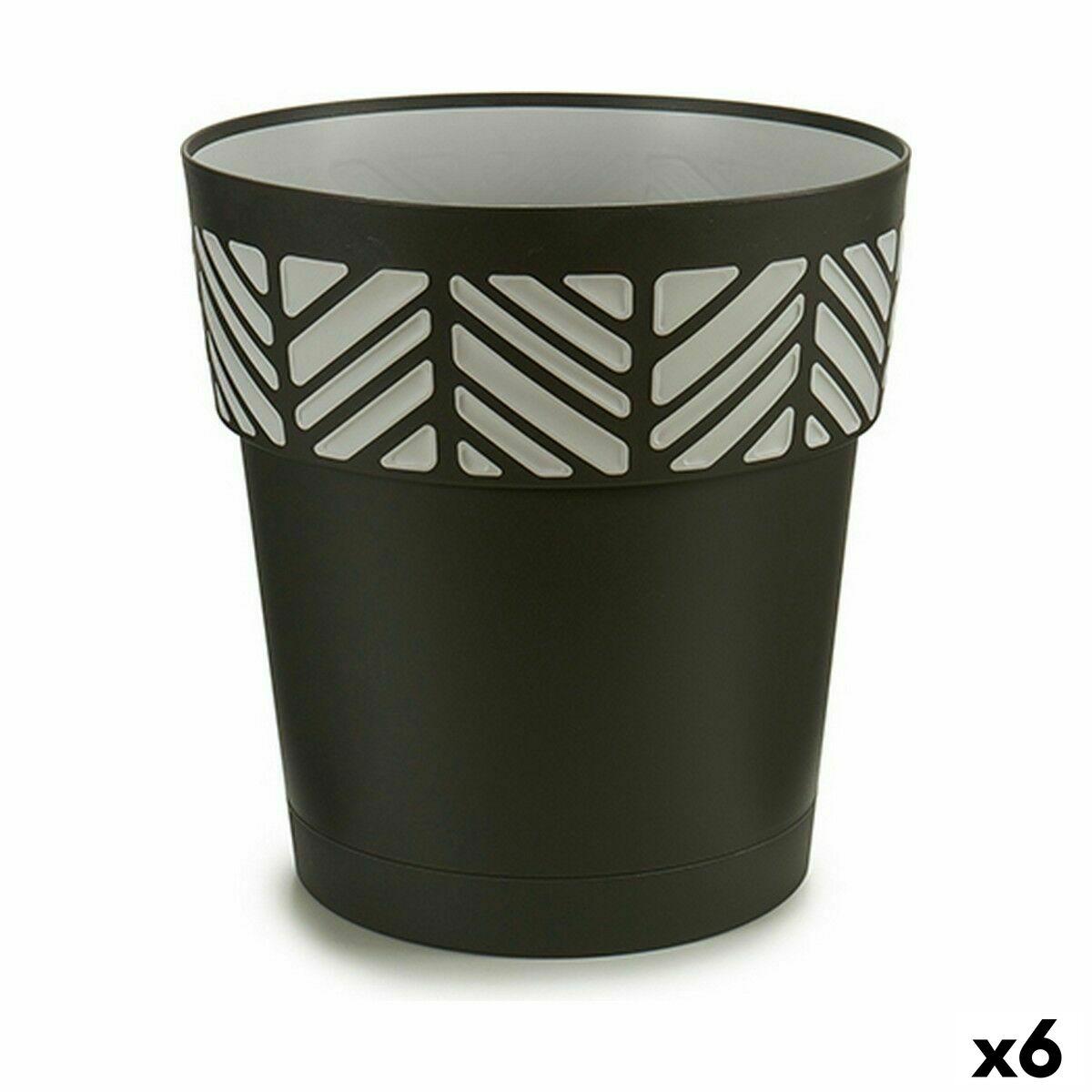 Selvvandende krukke Stefanplast Orfeo - antracit, 29×29×29 cm (6 stk) Selvvandende krukke Stefanplast Orfeo - antracit, 29×29×29 cm (6 stk)