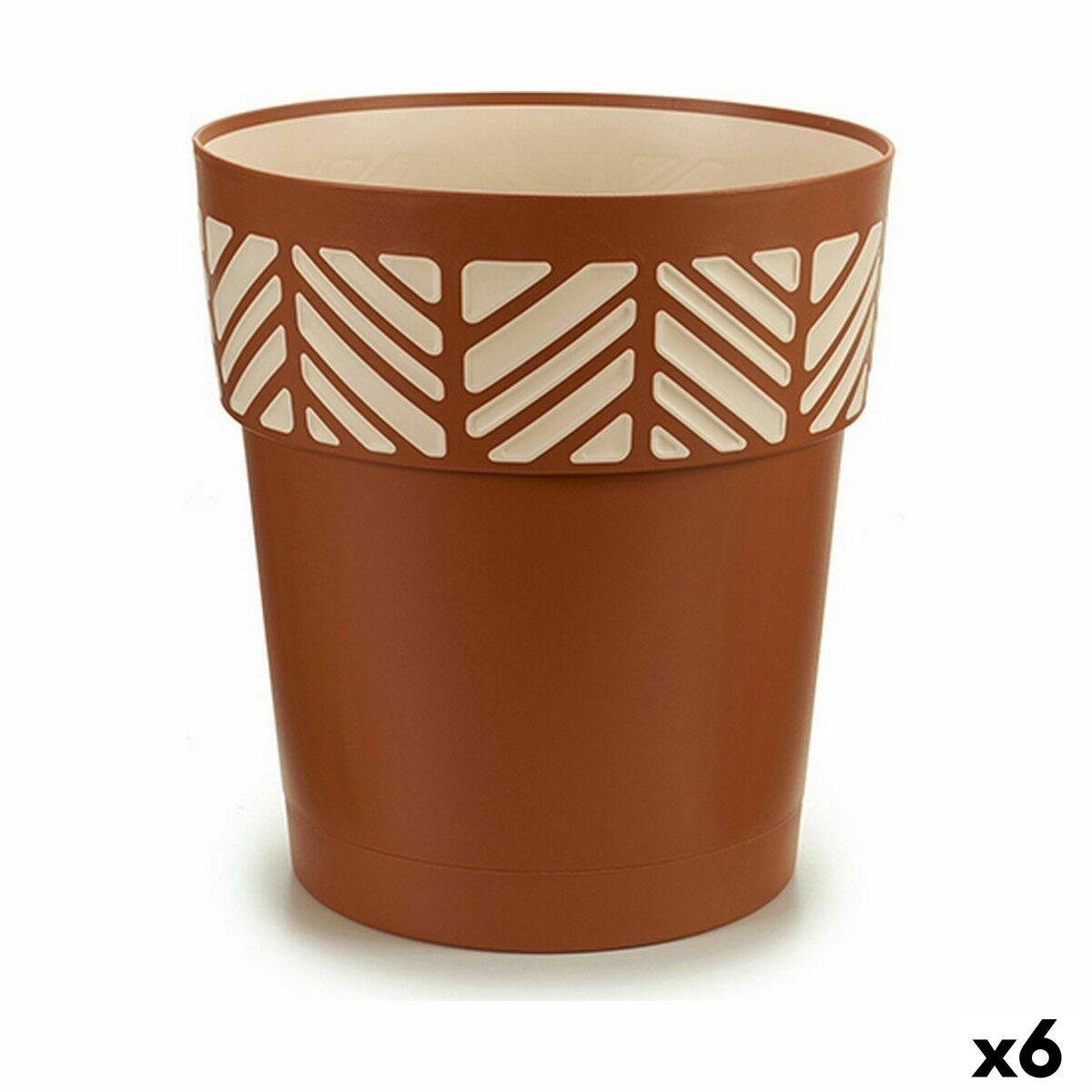 Selvvandende krukke Stefanplast Orfeo terrakotta plastik 29×29×29 cm (6 stk.) Selvvandende krukke Stefanplast Orfeo terrakotta plastik 29×29×29 cm (6 stk.)