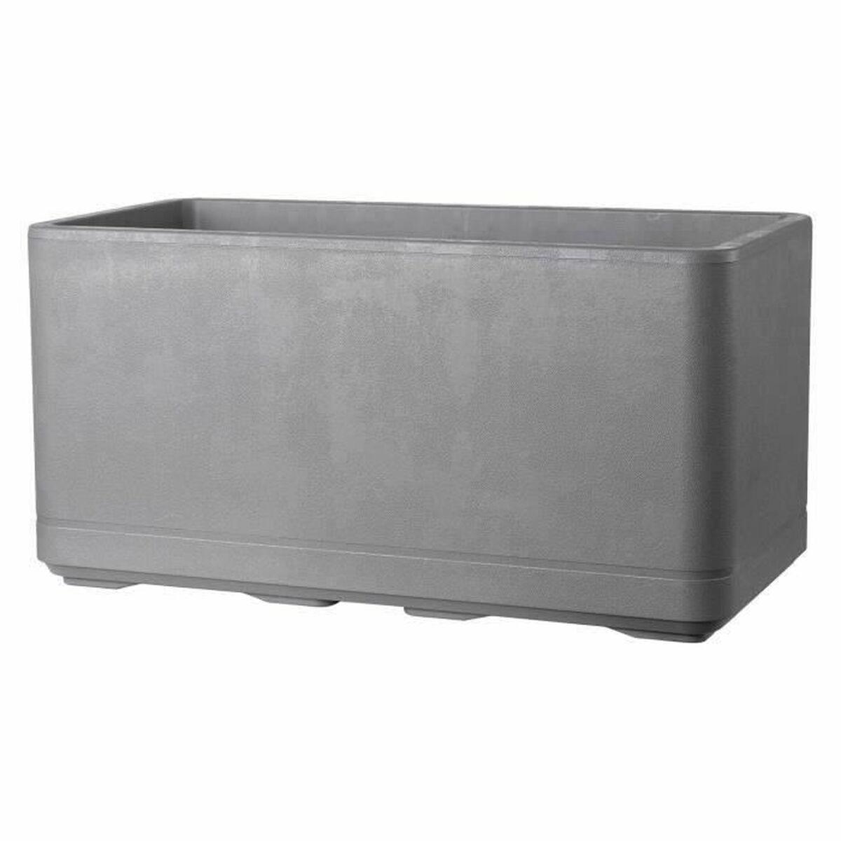 Selvvandende plantekasse Deroma grå 78 × 38 × 39 cm Selvvandende plantekasse Deroma grå 78 × 38 × 39 cm