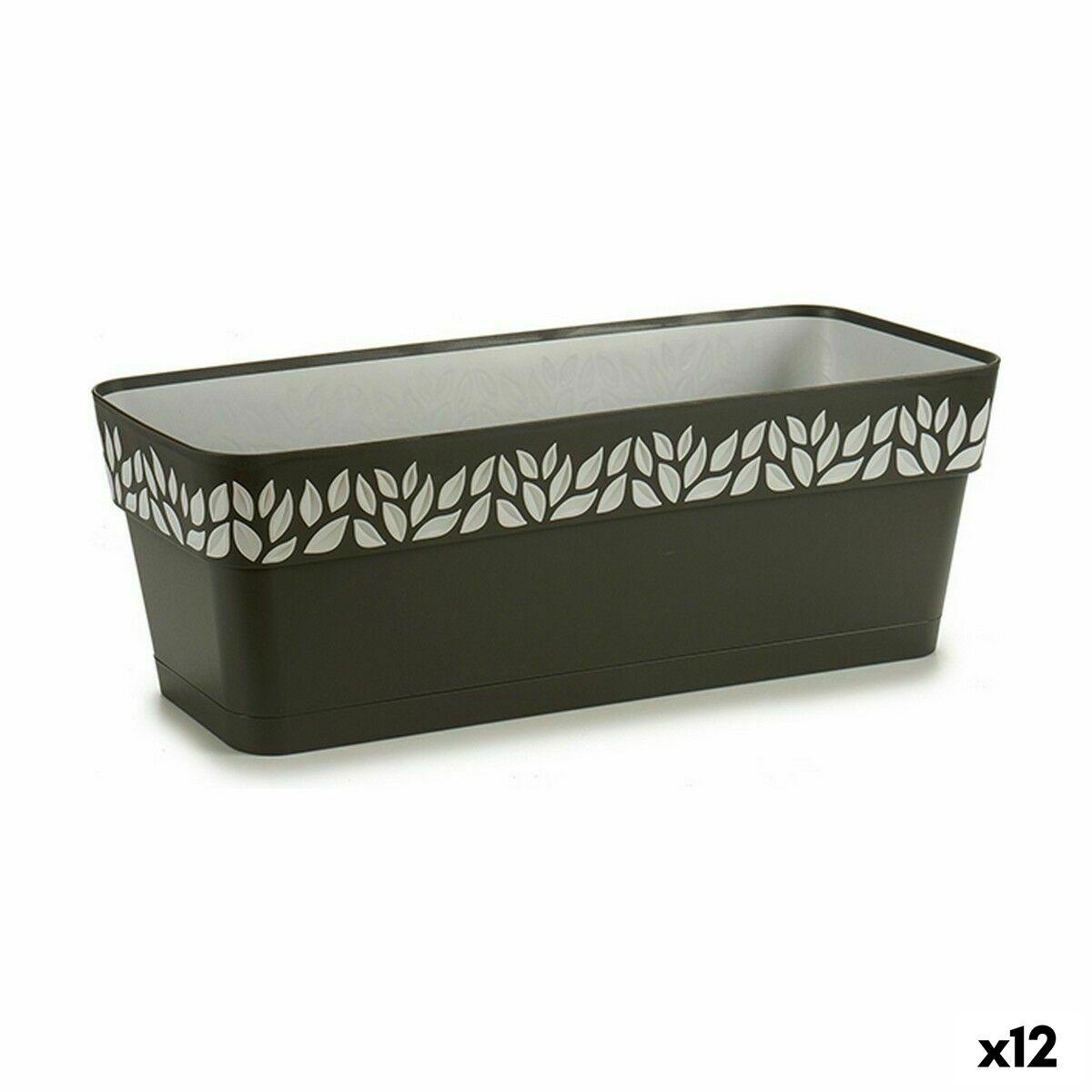 Selvvandende planter Stefanplast Cloe Antracit Plastik 49,5 x 17 x 19 cm (12 enheder) Selvvandende planter Stefanplast Cloe Antracit Plastik 49,5 x 17 x 19 cm (12 enheder)