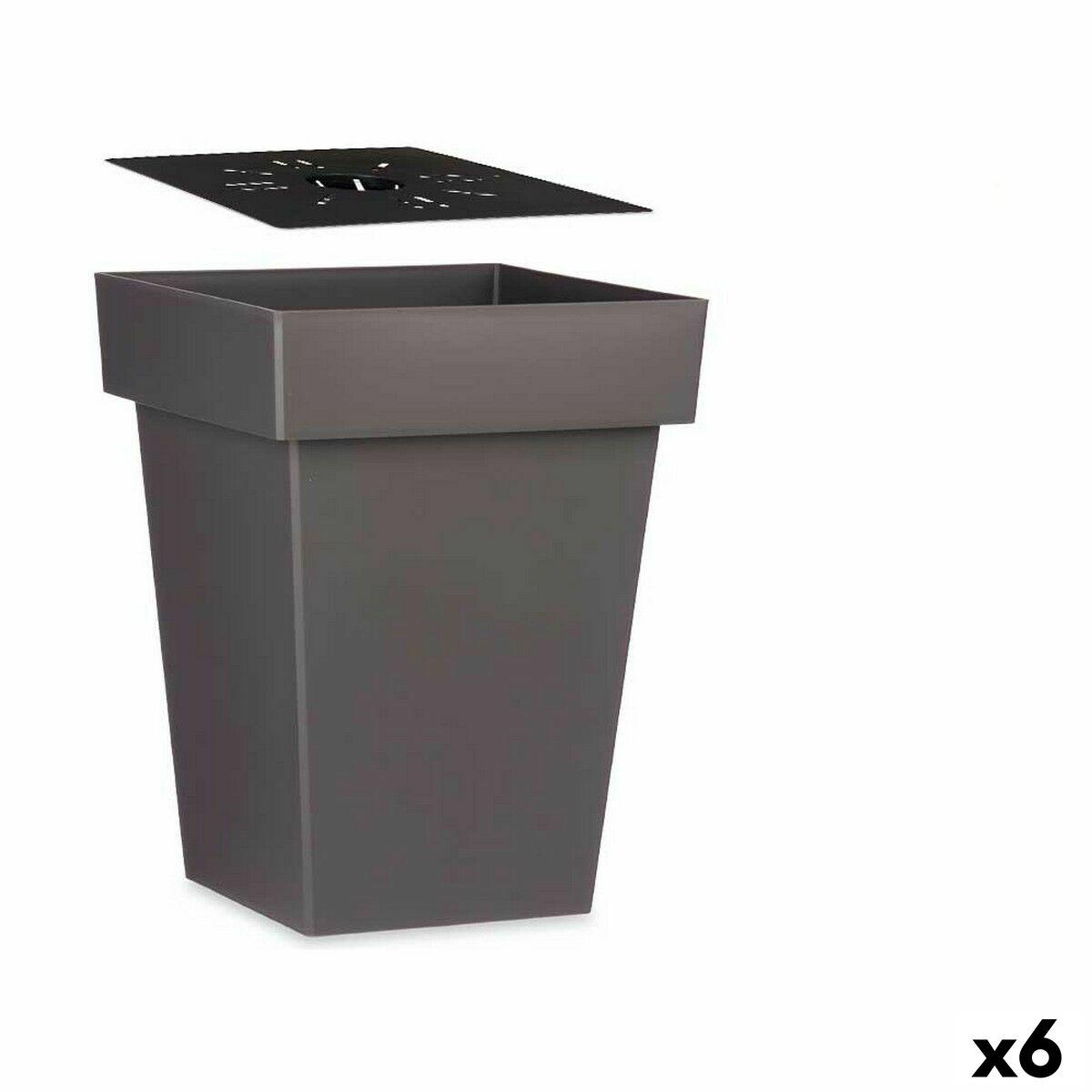 Selvvandende pot Grå Plastik (37 x 51 x 37 cm) (6 enheder) Selvvandende pot Grå Plastik (37 x 51 x 37 cm) (6 enheder)