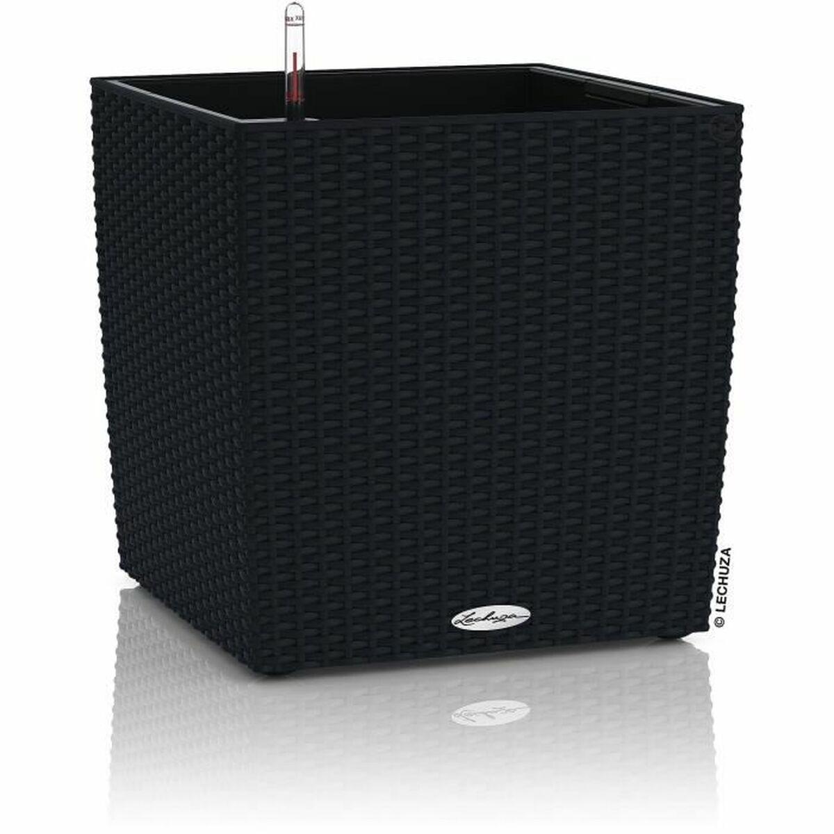 Selvvandende pot Lechuza Sort 49 x 49 x 49,5 cm Selvvandende pot Lechuza Sort 49 x 49 x 49,5 cm