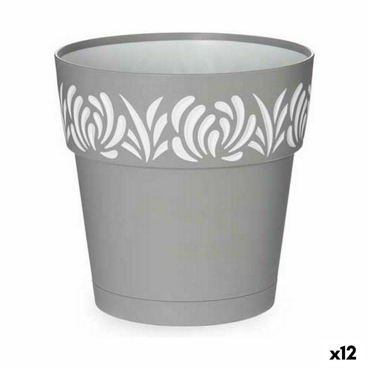 Selvvandende pot Stefanplast Gaia Grå Plastik 19 x 19 x 19 cm (12 enheder) Selvvandende pot Stefanplast Gaia Grå Plastik 19 x 19 x 19 cm (12 enheder)