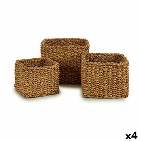 - Set med kurve i tang, brun (4 enheder)