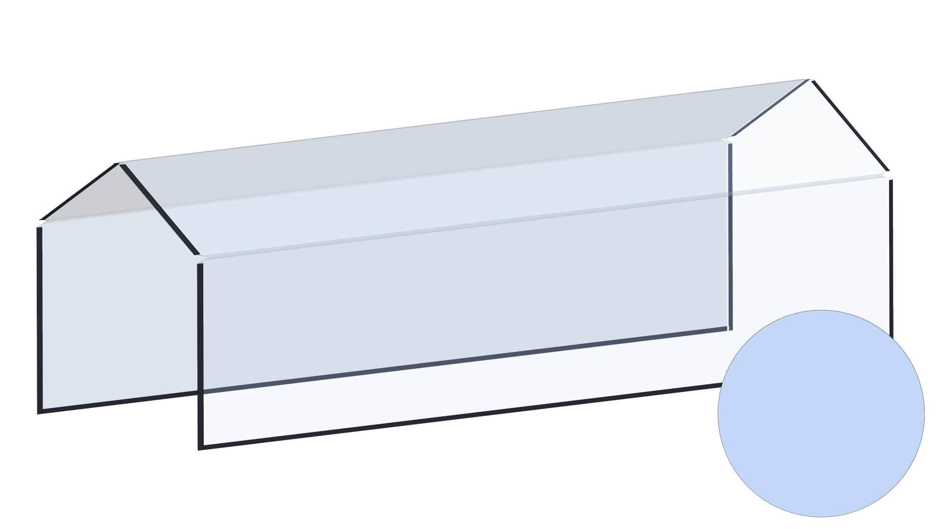 Side i plastfolie til tunnel højbed 120x360 cm Side i plastfolie til tunnel højbed 120x360 cm
