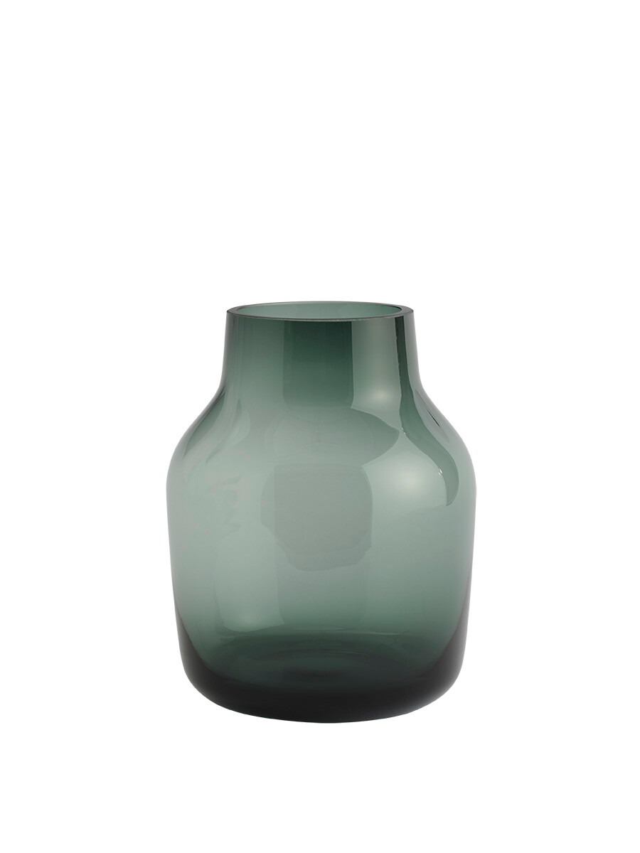 Silent Vase, Ø 15 cm fra Muuto (Dark green) Silent Vase, Ø 15 cm fra Muuto (Dark green)