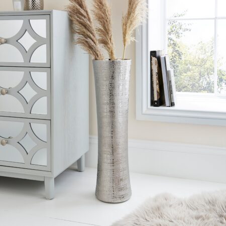 Silver Romano Vase Silver