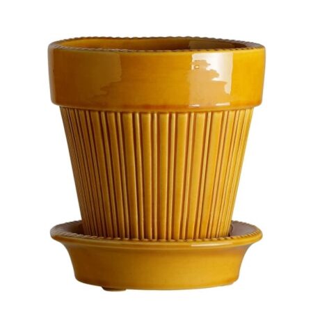 Simona Pot Yellow, Ø 12cm - Bergs Potter