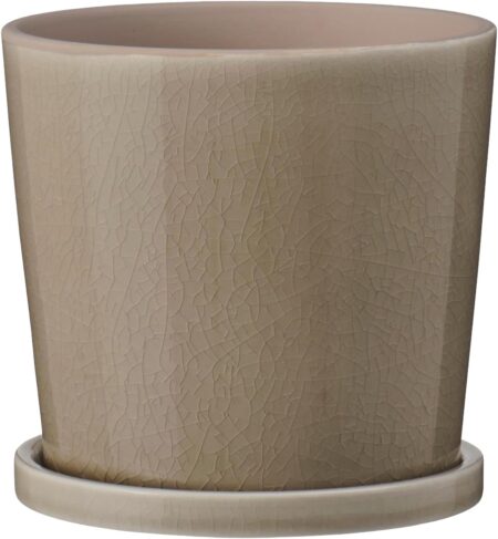 Skjuler M/underskål Krakeleret Glasur Saga Beige